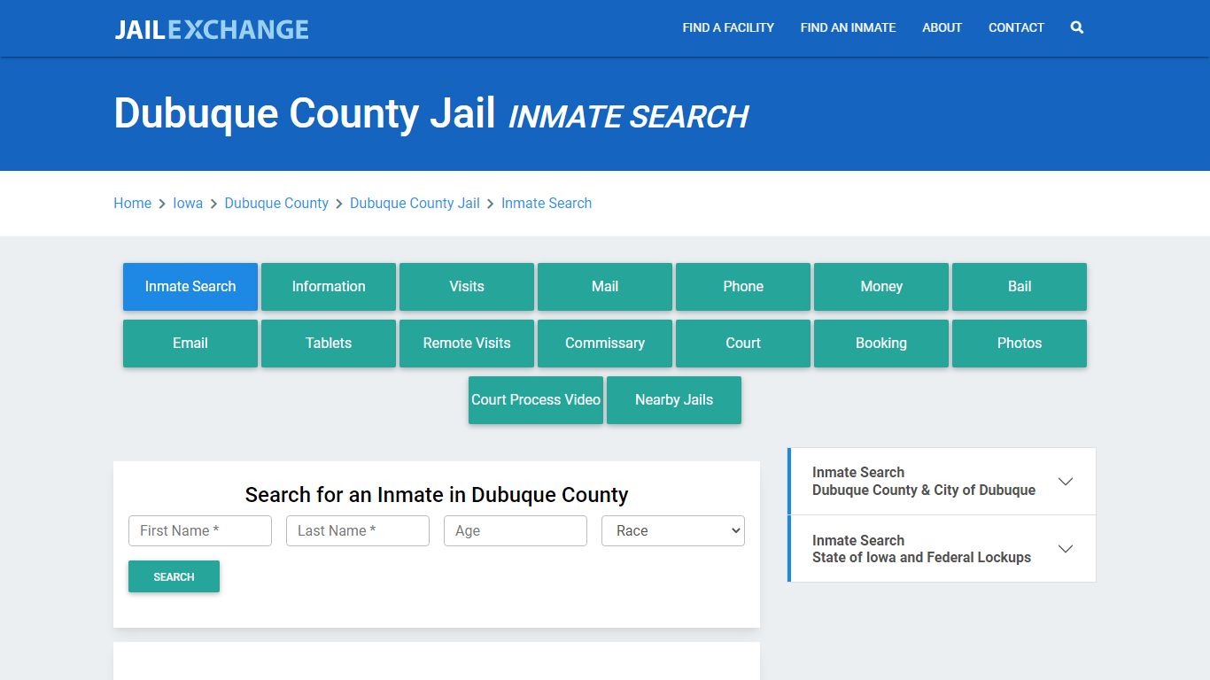 Dubuque County Jail, IA Inmate Search: Roster & Mugshots